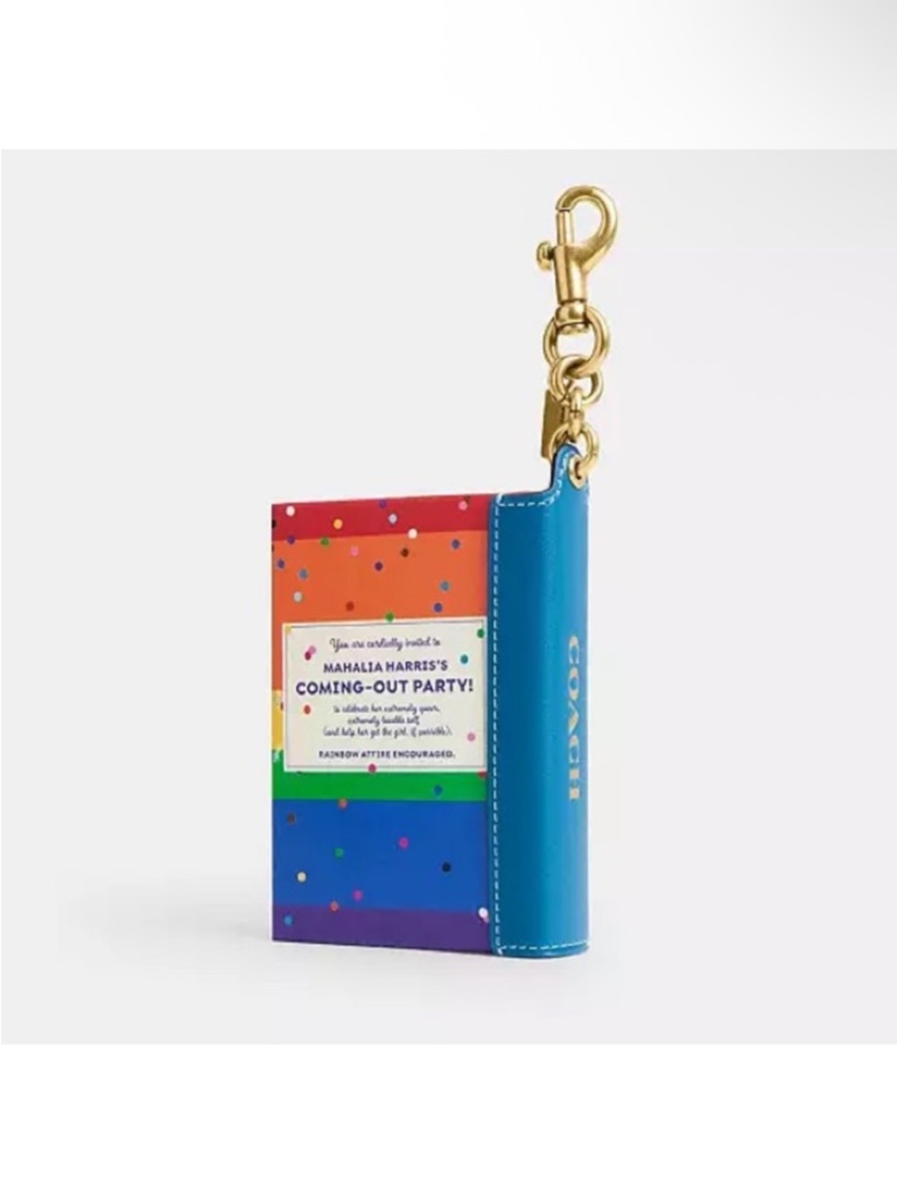 NIP COACH “Friday I’m in Love” book bag charm. (Bag /Purse Not Included) - Picture 2 of 5